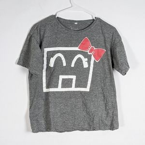 Kimi short sleeves t-shirt unique red bow kawaii